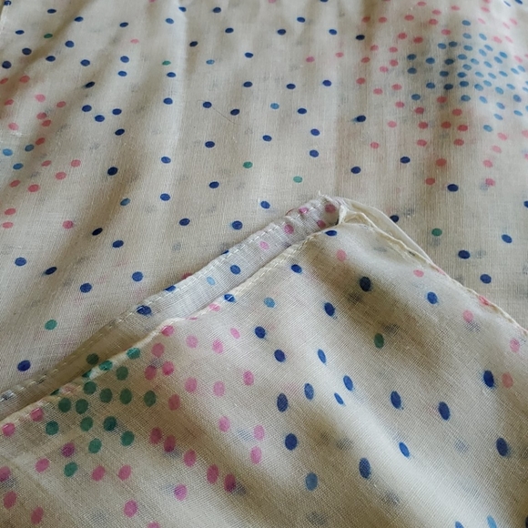 Cream and Multicolored Scarf - Picture 2 of 2